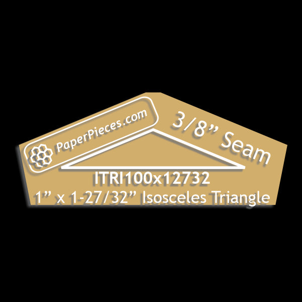 1" x 1-27/32" Isosceles Triangle