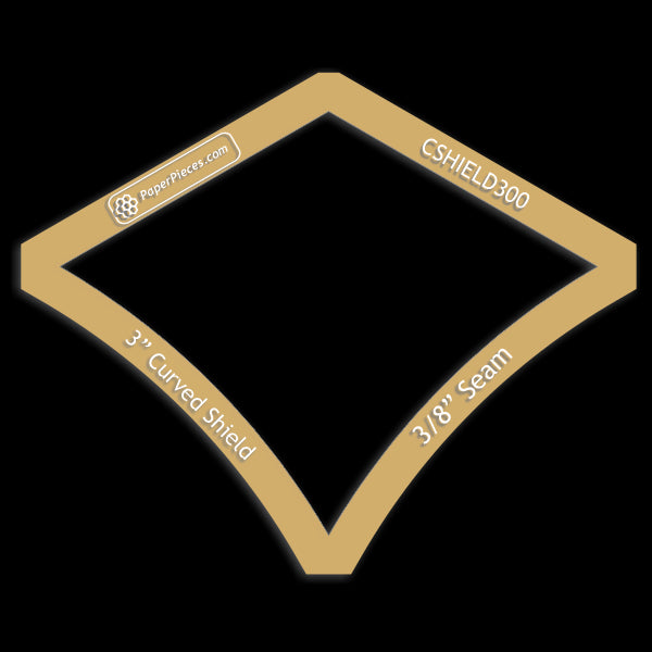 3" Curved Shield