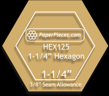 1-1/4" Hexagons