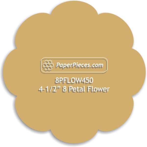 4-1/2" 8 Petal Flower