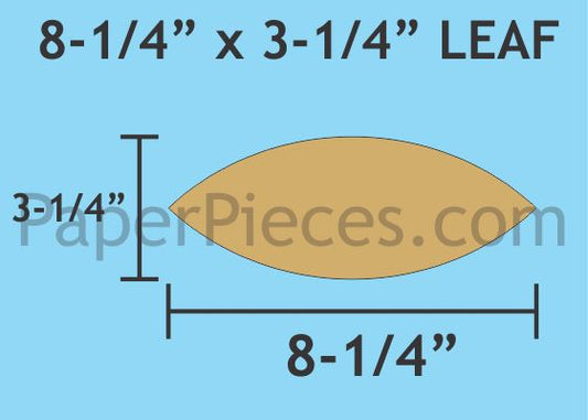 8-1/4" x 3-1/4" Leaf