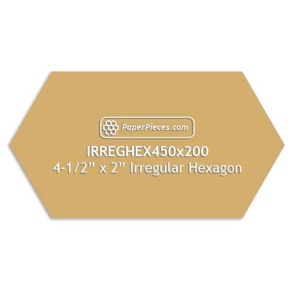 4-1/2" x 2" Irregular Hexagon