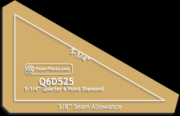 5-1/4" Quarter 6 Point Diamonds