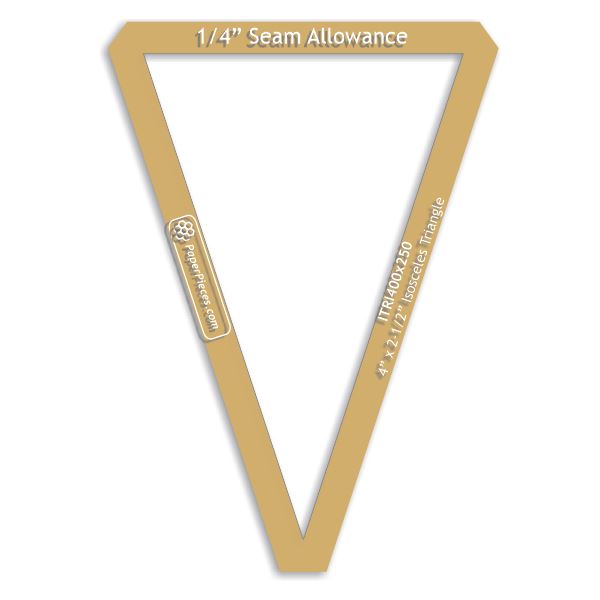 4" x 2-1/2" Isosceles Triangle