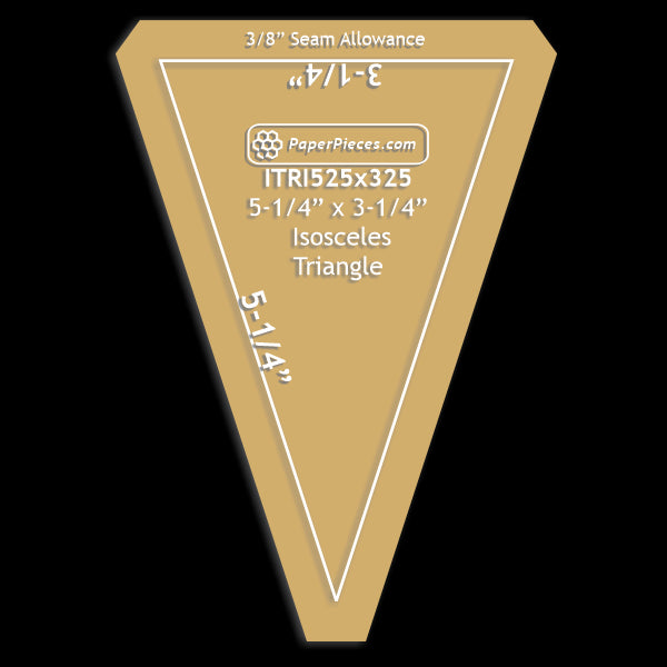 5-1/4" x 3-1/4" Isosceles Triangle