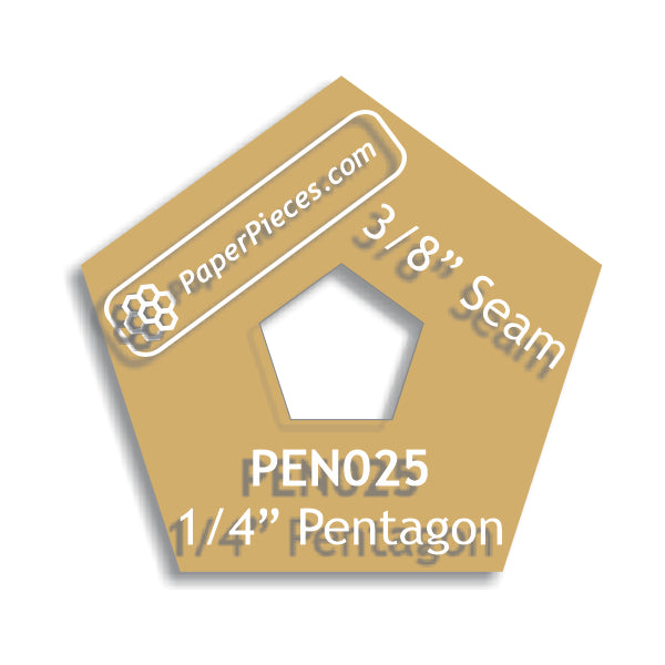 1/4" Pentagon