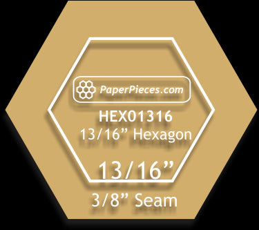 13/16" Hexagons