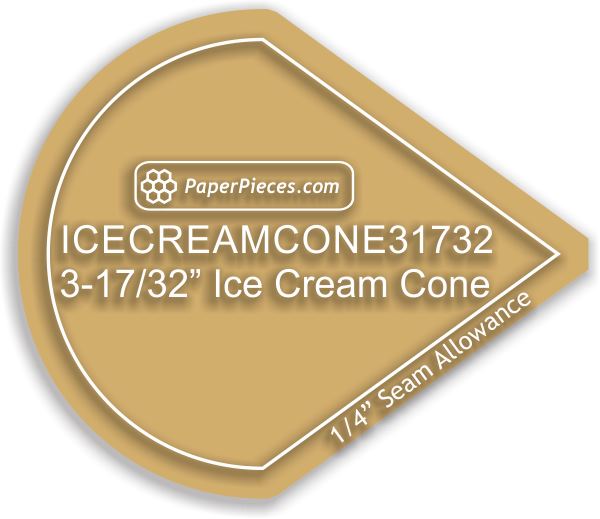 3-17/32" Ice Cream Cones