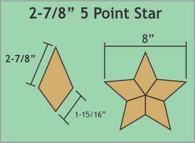 2-7/8" 5 Piece Star
