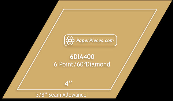 4" 6 Point Diamonds