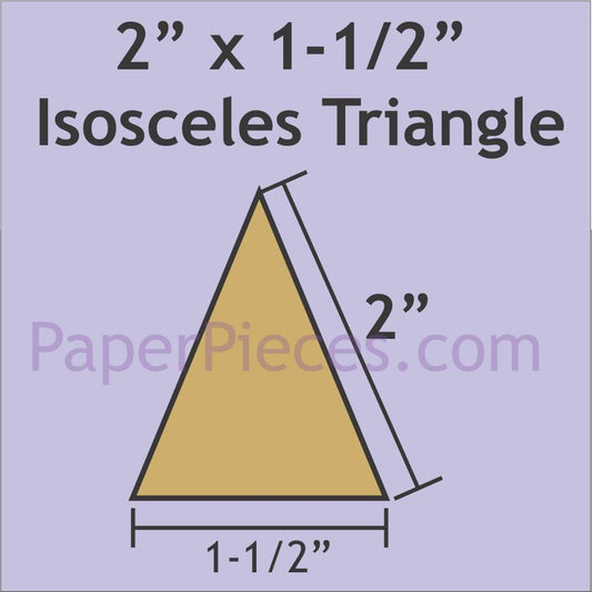 2" x 1-1/2" Isosceles Triangles