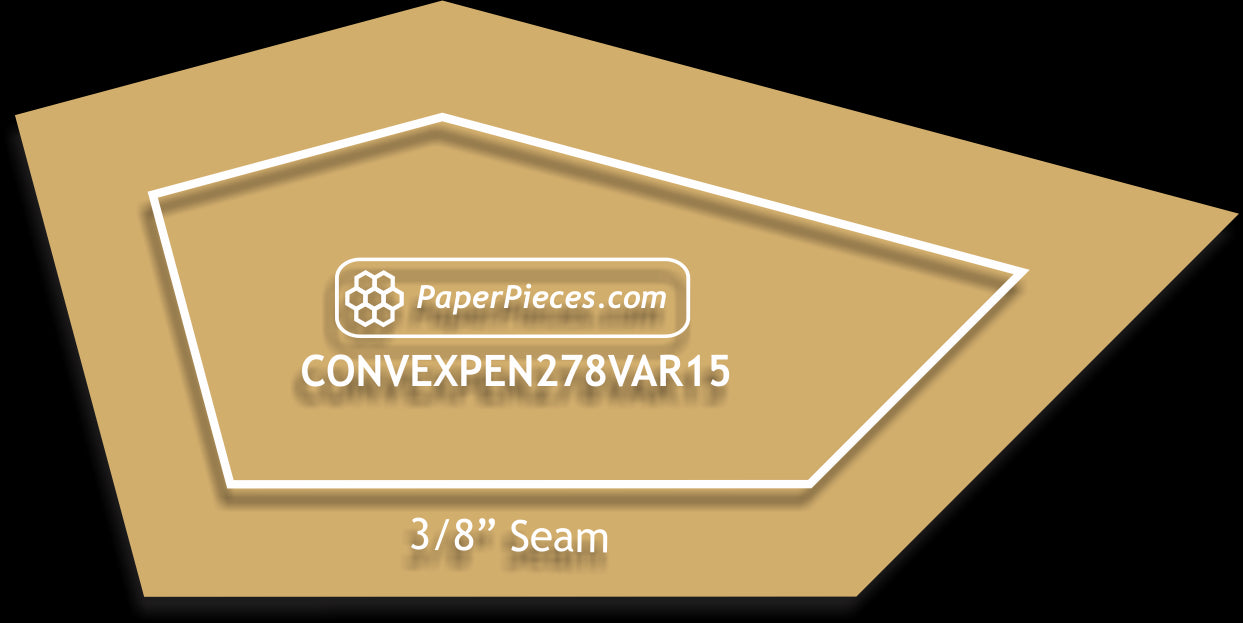 2-7/8" Convex Pentagons Variation 15