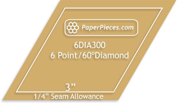 3" 6 Point Diamonds