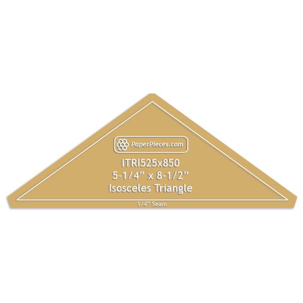 5-1/4" x 8-1/2" Isosceles Triangle