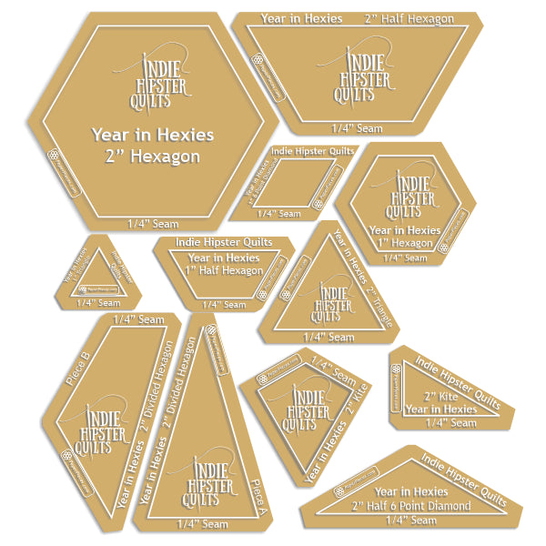 Year in Hexies by Liz Oner of Indie Hipster Quilts