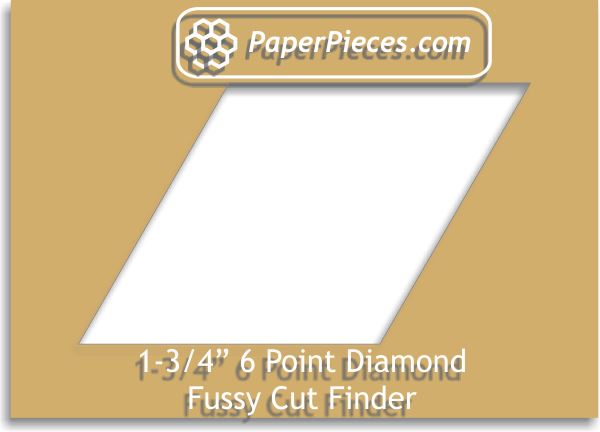 1-3/4" 6 Point Diamond Fussy Cut Finder