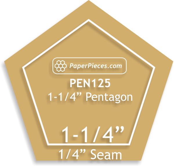 1-1/4" Pentagons