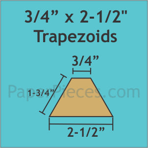 3/4" x 2-1/2" Trapezoids