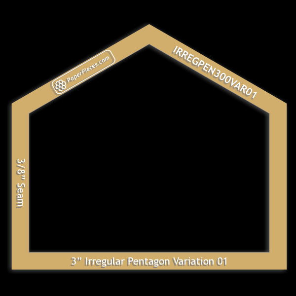 3" Irregular Pentagons Variation 01