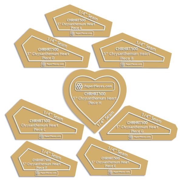 5" Chrysanthemum Heart