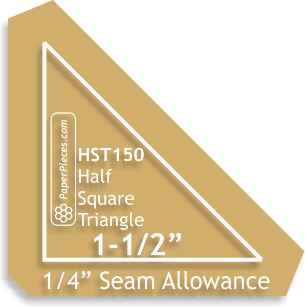 1-1/2" Half Square Triangles