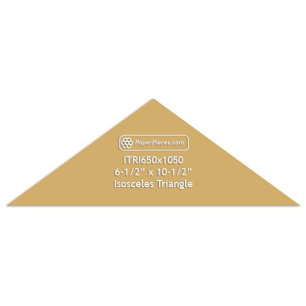 6-1/2" x 10-1/2" Isosceles Triangle