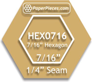 7/16" Hexagons