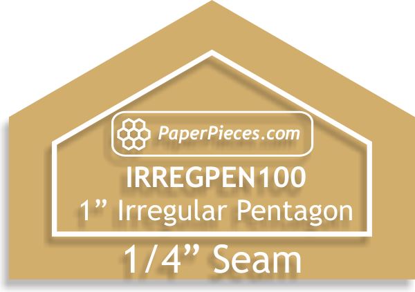 1" Irregular Pentagons