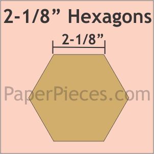 2-1/8" Hexagons
