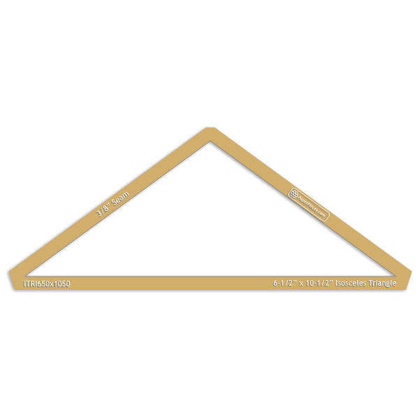 6-1/2" x 10-1/2" Isosceles Triangle