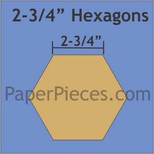 2-3/4" Hexagons