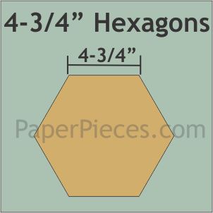 4-3/4" Hexagons