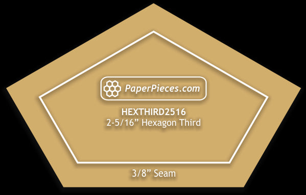 2-5/16" Hexagon Thirds