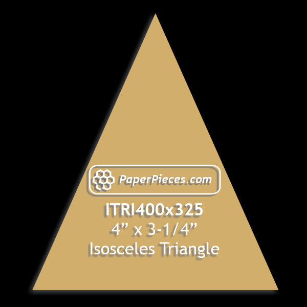 4" x 3-1/4" Isosceles Triangle
