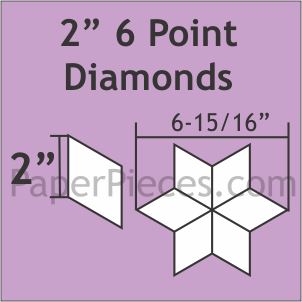 2" 6 Point Diamonds
