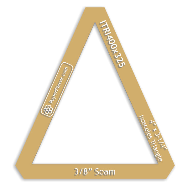 4" x 3-1/4" Isosceles Triangle