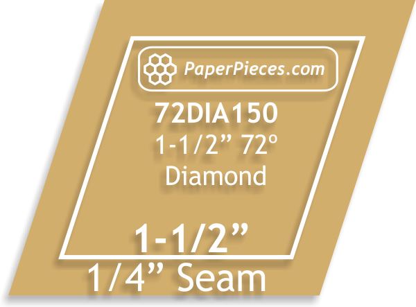 1-1/2" 72 Degree Diamonds