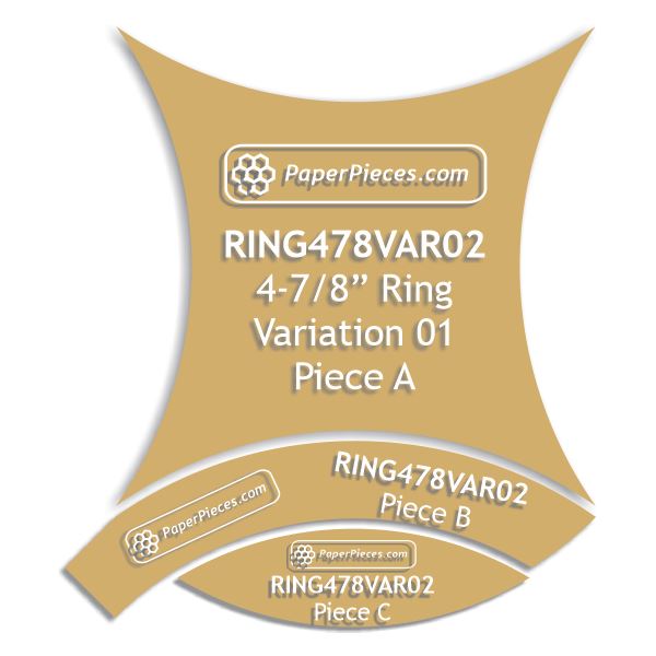 4-7/8" Double Wedding Rings