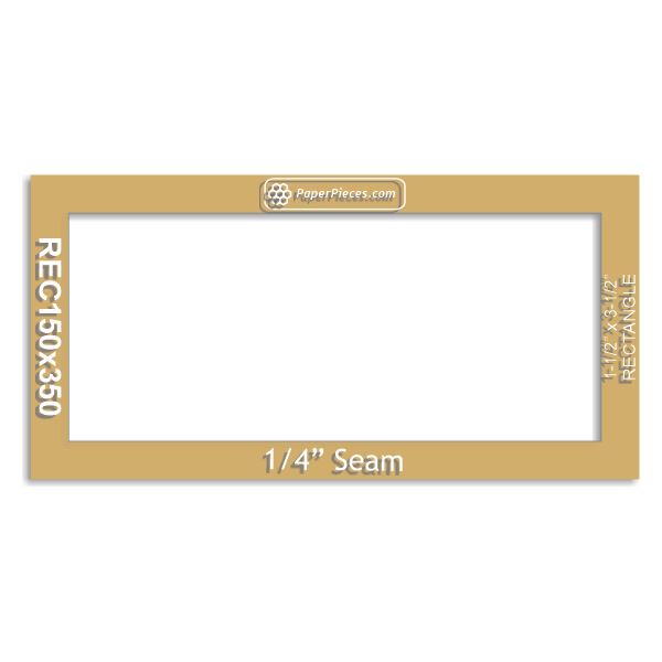 1-1/2" x 3-1/2" Rectangle