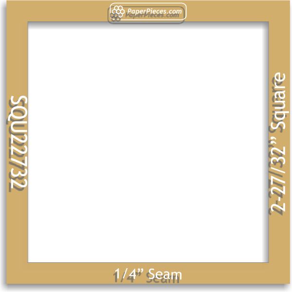 2-27/32" Squares