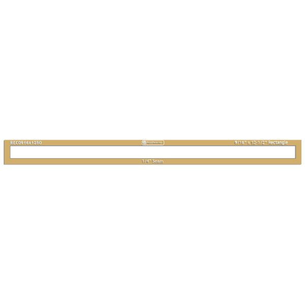 9/16" x 12-1/2" Rectangle