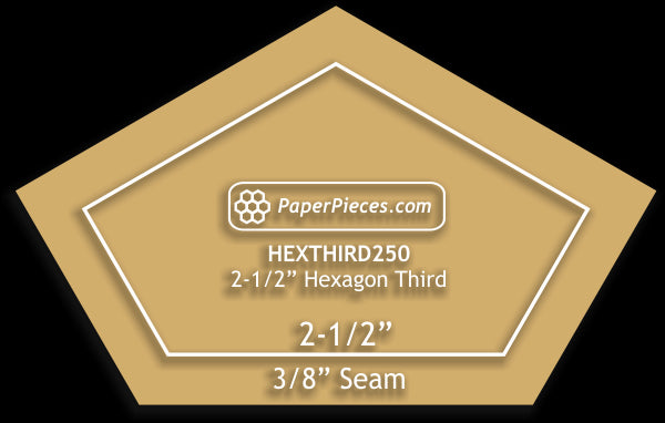 2-1/2" Hexagon Thirds