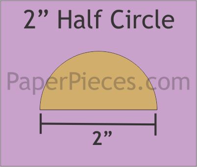 2" Half Circles