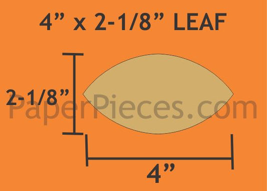 4" x 2-1/8" Leaf