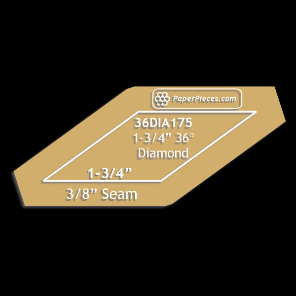 1-3/4" 36 Degree Diamonds