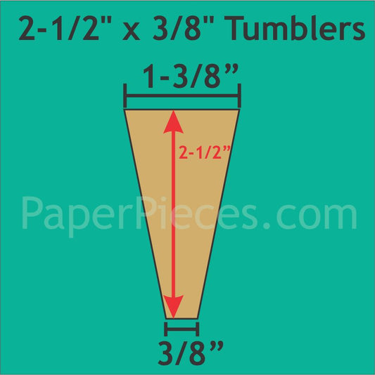 2-1/2" x 3/8" Tumblers