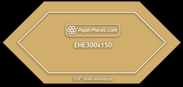 3" x 1-1/2"" Elongated Hexagons