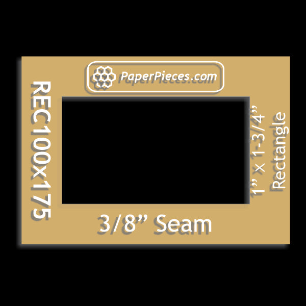 1" x 1-3/4" Rectangle