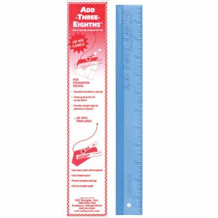Add 3/8" Seam Allowance 12" Ruler by CM Designs