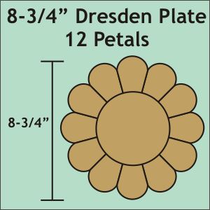 8-7/8" 12 Petal Dresden